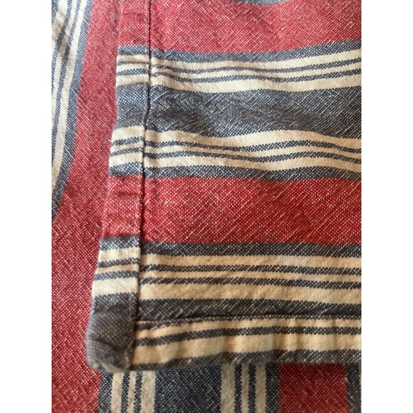 Storehouse Red White Blue Cotton Striped Tablecloth 56” X 76”  Preppy  Classic - Picture 4 of 7